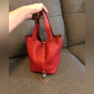 Restored Hermes red PICOTIN